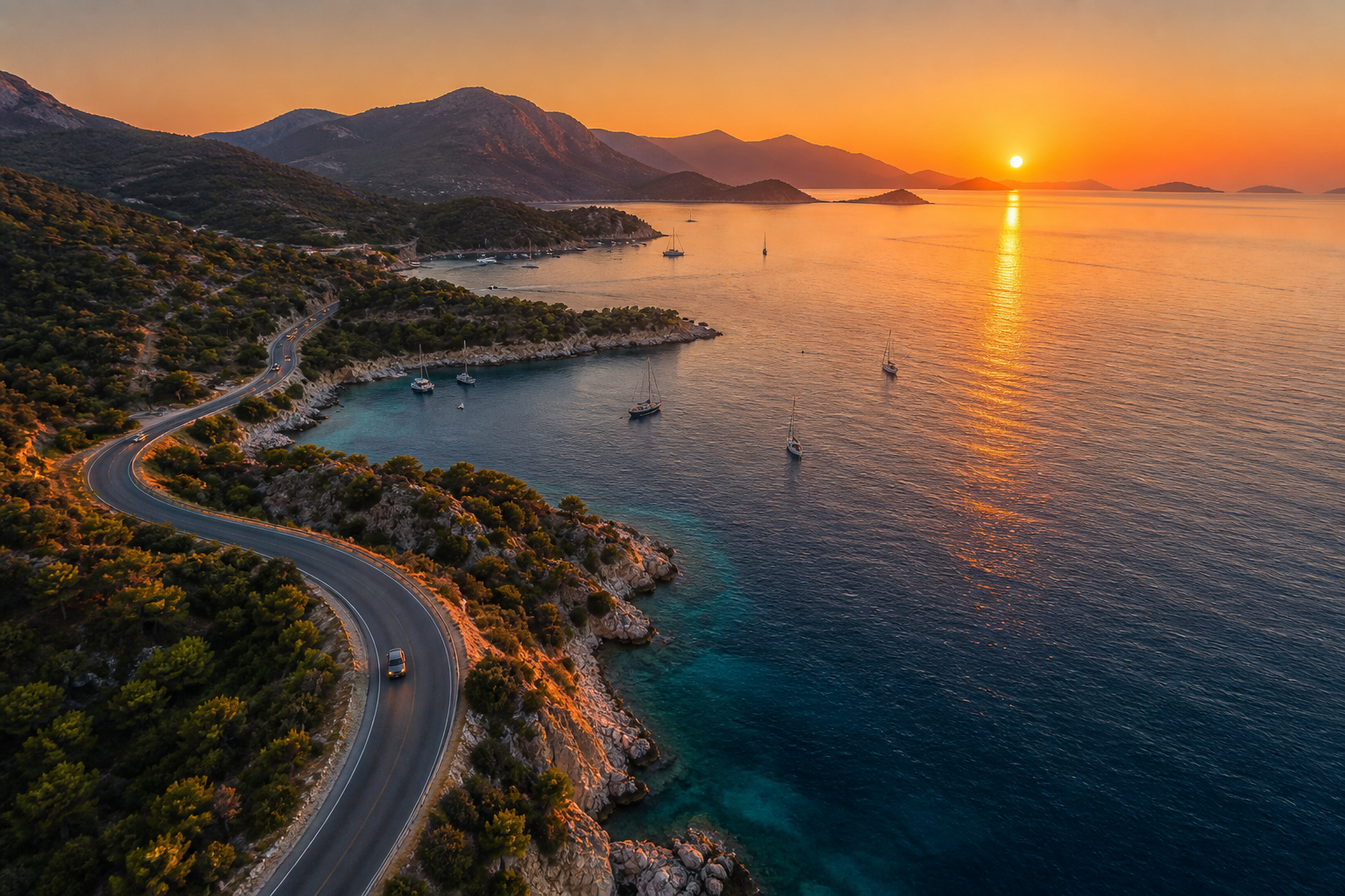 Aegean holiday route